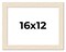 16x12 Wide Barnwood Picture Frame with UV-Resistant Acrylic & Acid Free Backing, Available in 6 Paint Finishes - Grey, Brown, White, and Black